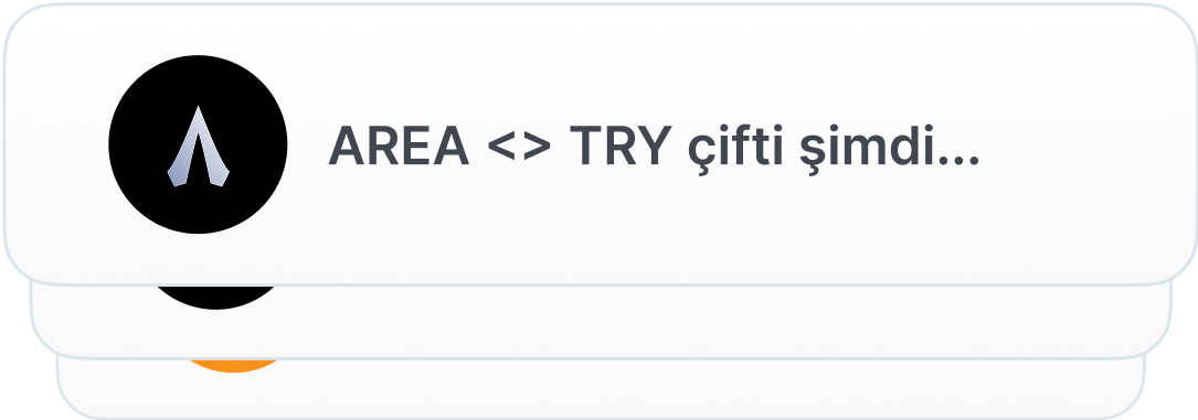 AREA <> TRY Paritesi Açıldı